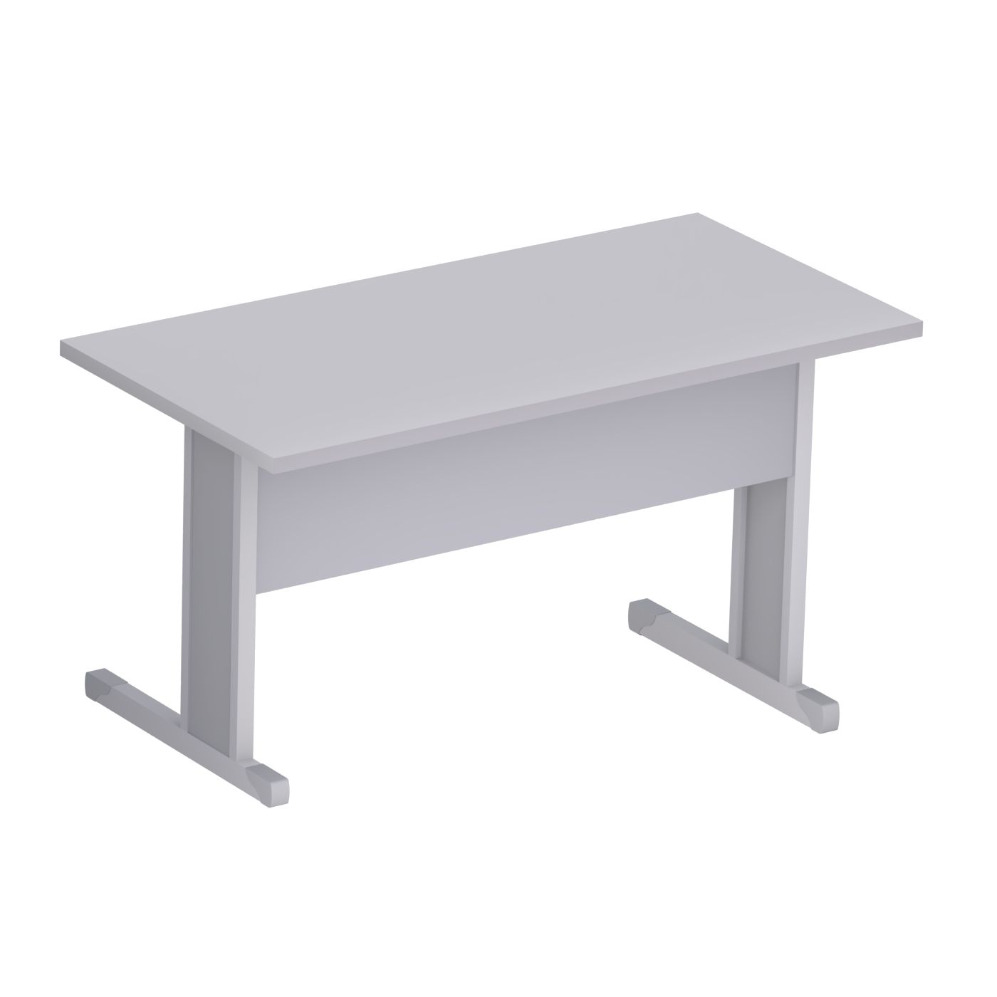 MESA RETA CINZA PÉ METÁLICO M25 1000X760X600 331020025001